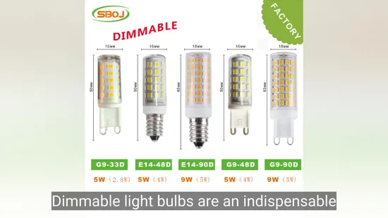 Adjustable Brightness Dimmable LED Light Bulbs for Versatile Lighting G9 