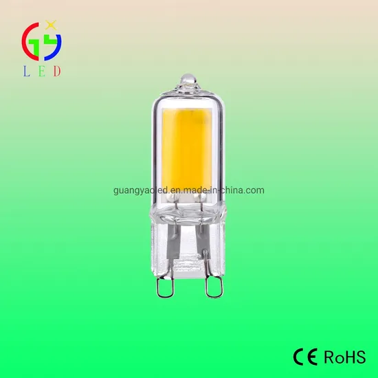 New Glass Envelopment LED G9 Light Bulbs, LED G9 220V 2W COB Bulbs, LED G9 Direct Replacement Bulbs for Hall Pendant Chandelier Light 