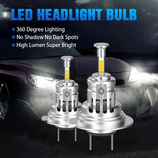 360 Degree LED Headlight Bulbs Faros Luces High Power R7 80W 8000lm Auto Lamp H1 H3 H7 H8 H9 H11 Car LED Headlight Bulb 